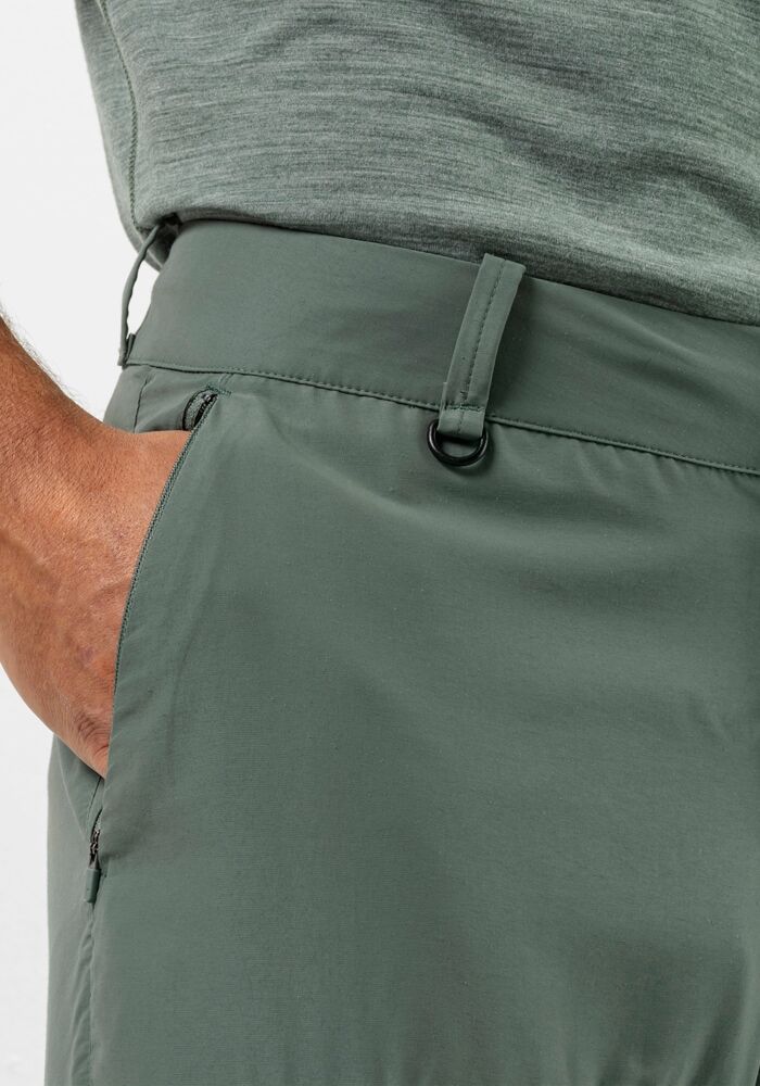 Trekkinghose JACK WOLFSKIN "BARRIER PANT M", Herren, Gr. 46, Normalgrössen, grün (hedge, grün), OBERSTOFF: 46% POLYAMID, 27% LYOCELL, 27% VISKOSE. Futter: 100% POLYESTER, Hosen Trekkinghose hedge, grün 46, Normalgrössen