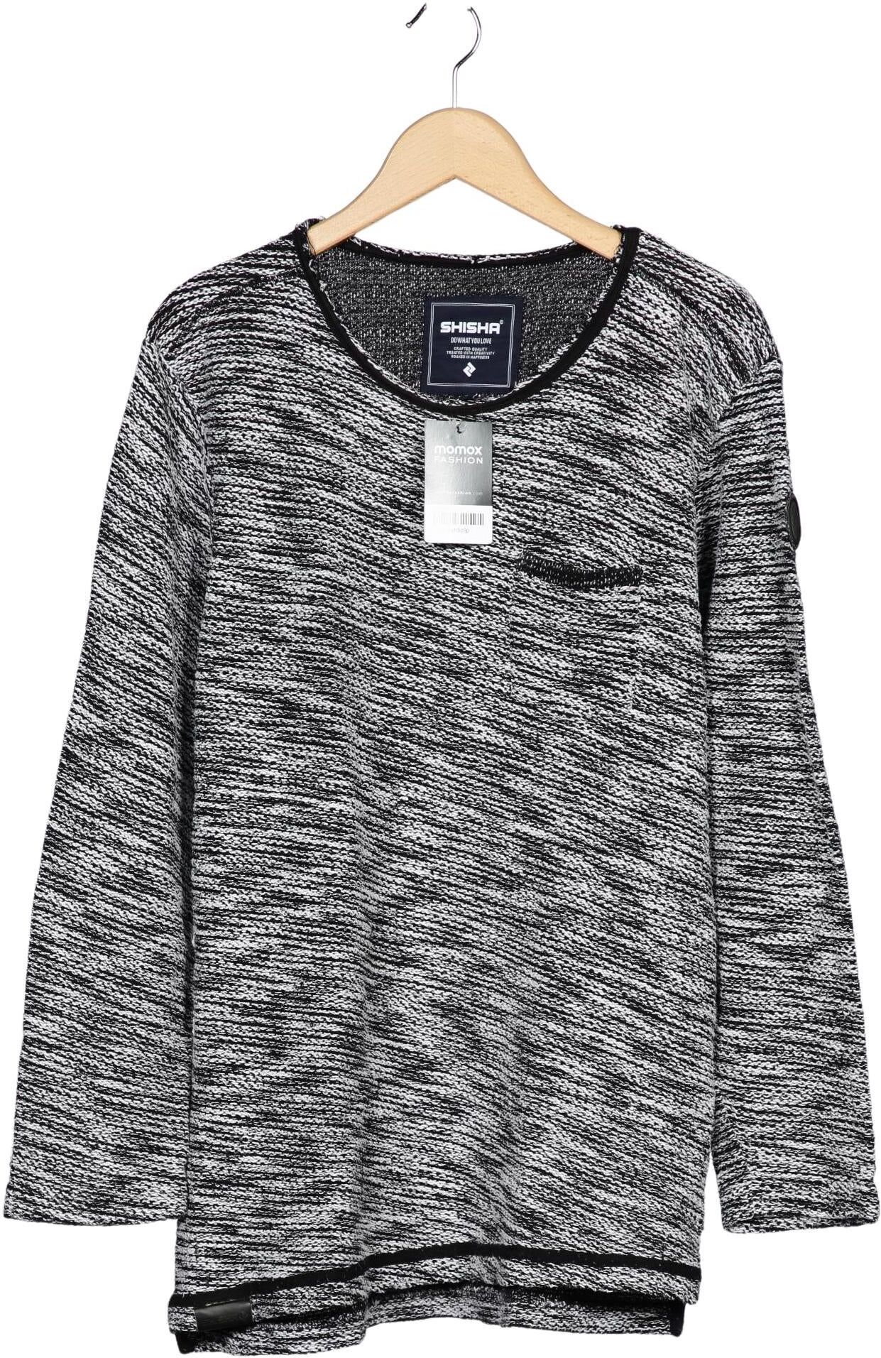 Shisha Brand Herren Pullover, Grau, Gr. L, Synthetik / Baumwolle - Second Hand