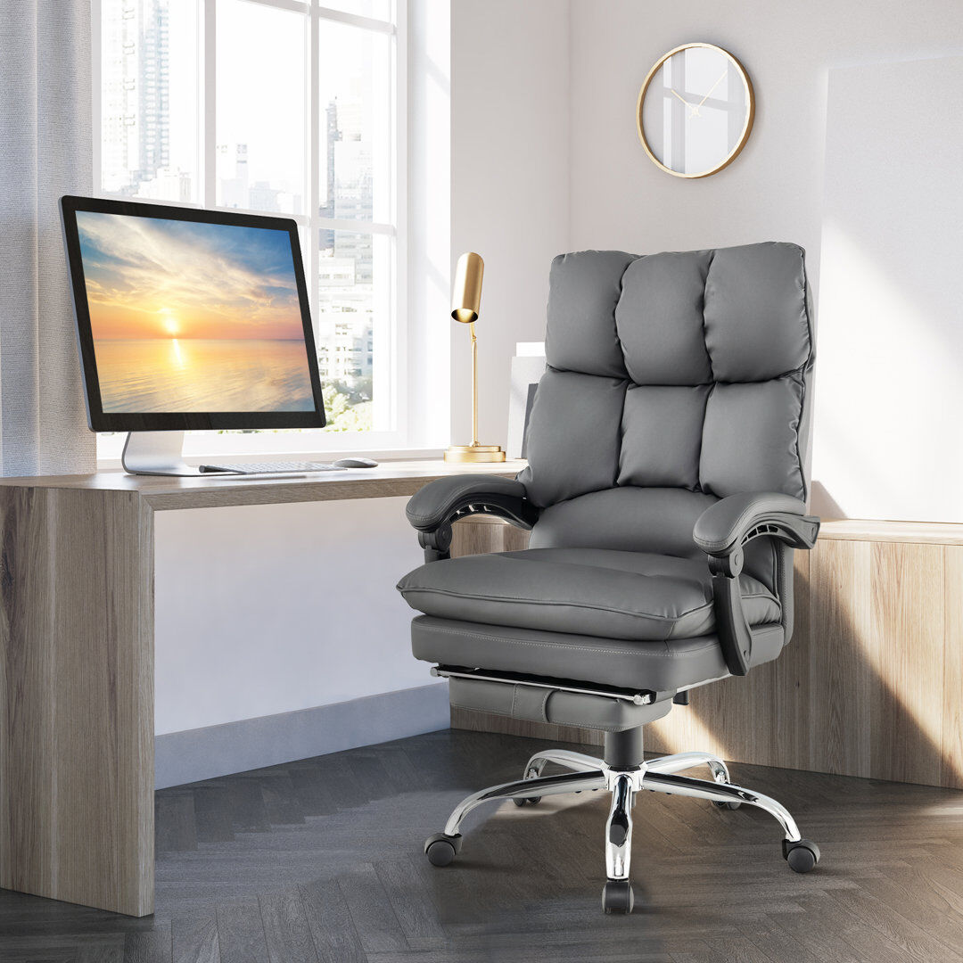 Latitude Run Chesterhill Executive Chair Grey 74cm W X 74cm D