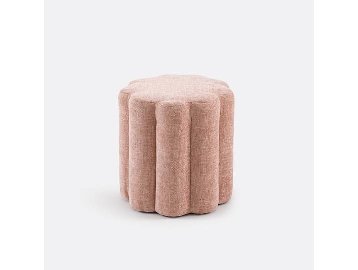 LA REDOUTE Pouf tissu texturé, Justyna Rose