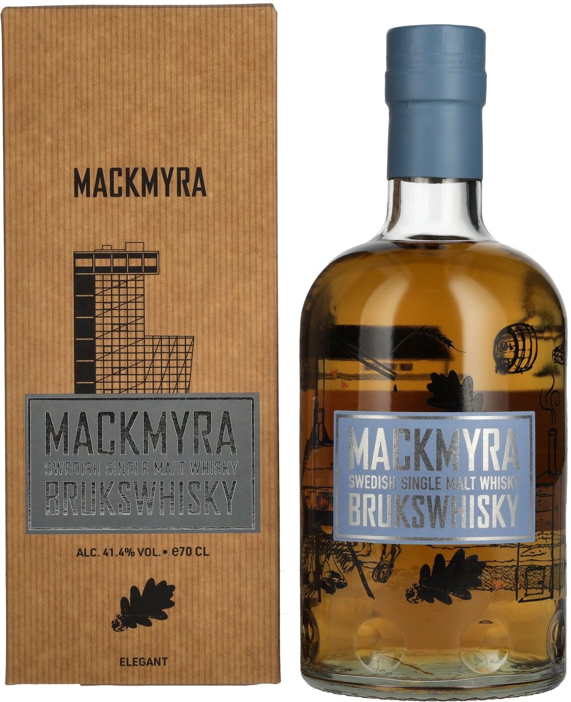 Mackmyra Whisky Mackmyra BRUKSWHISKY Swedish Single Malt Whisky 41,4% Vol. 0,7l in Geschenkbox