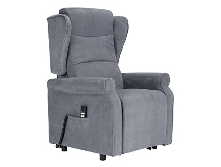 POLTRONE ITALIA - Bob2 Elektrischer Massagesessel mit Aufstehhilfe 2 Motoren Rollensystem Zero-Gravity-Funktion ausziehbare Fußstütze Seniorensessel Relaxsessel Medizinprodukt der Klasse I