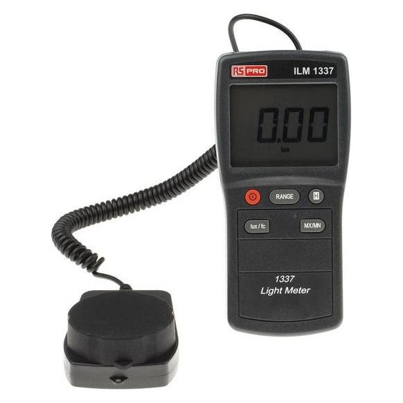 RS PRO Light Meter LCD Display (Luxmeter) (1232222)