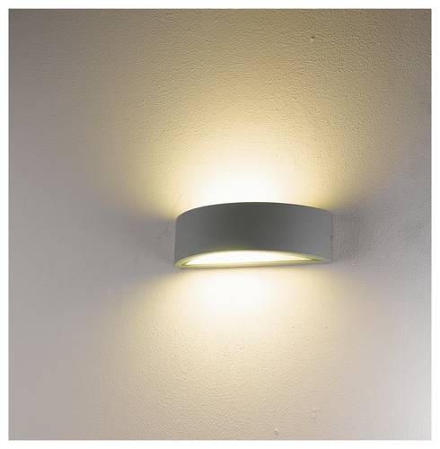 Heitronic VO-501428 LED-Außenwandleuchte LED E27 10W Weiß