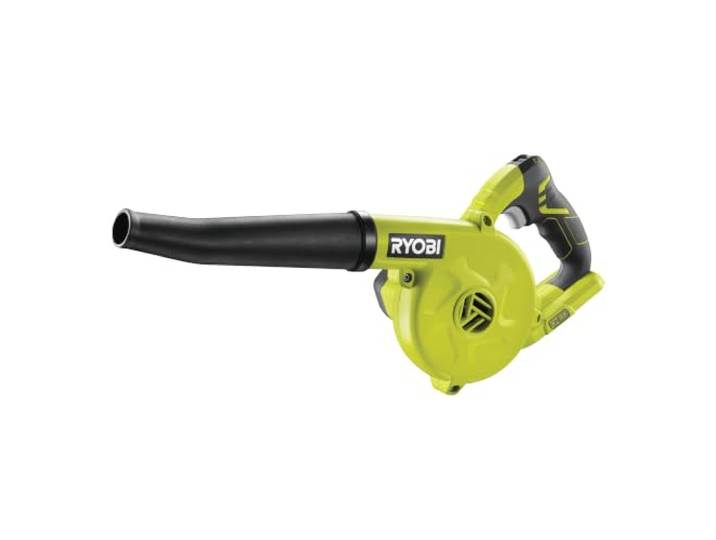 RYOBI Souffleur de Chantier 18V One+ 3 Vitesses R18TB-0 (sans Batterie) Dépoussiérage d'atelier\, d'établi et d'habitacle\, format compact\, 3 régimes d'air\, compatible la gamme 18V ONE+\, véhicules