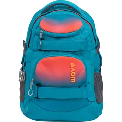 Wave Wave Infinity Schulrucksack Set 2 tlg. - Ombre Neon Orange and Bluebird Koffer24