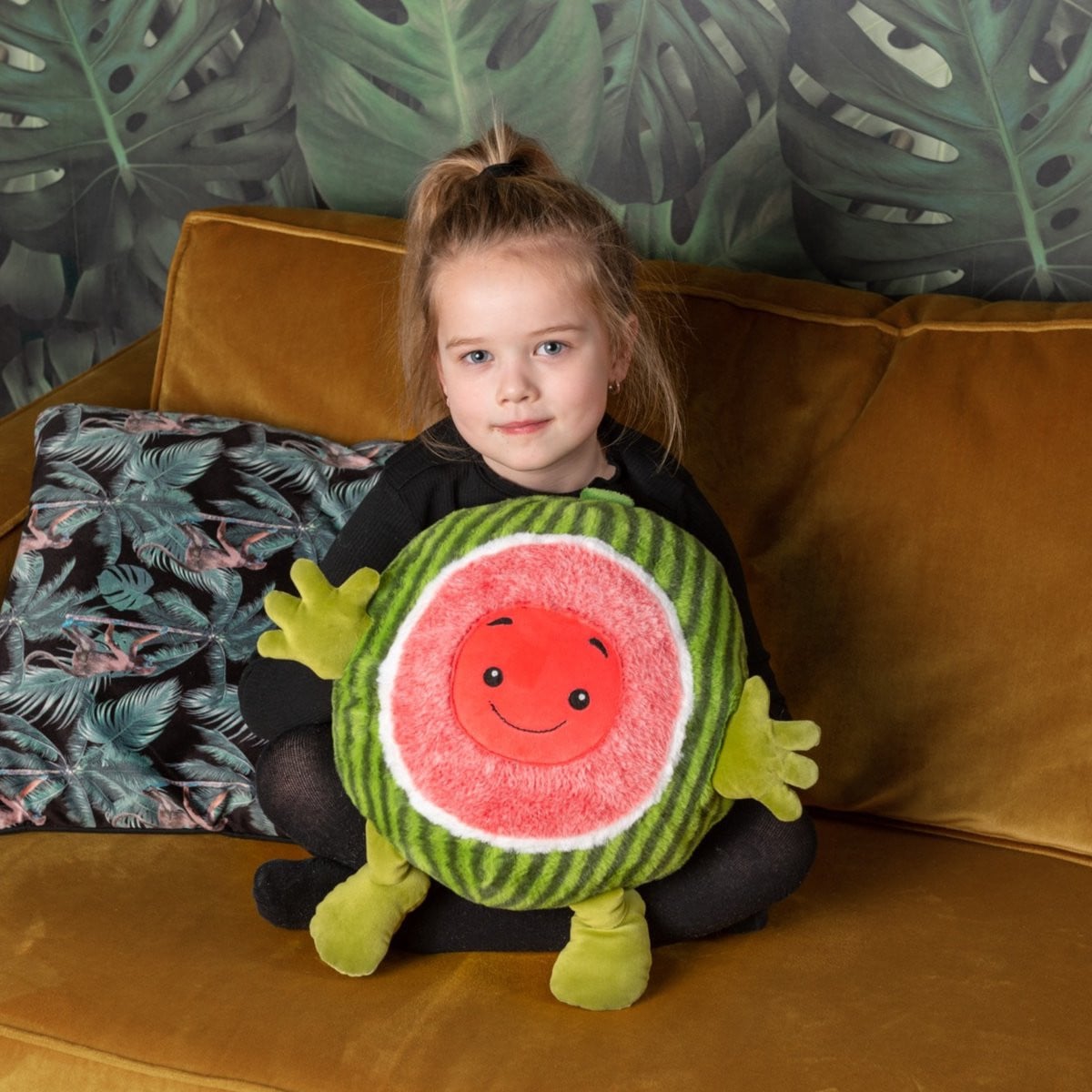 Noxxiez Watermeloen Handwarmer en Knuffelkussen - Groen
