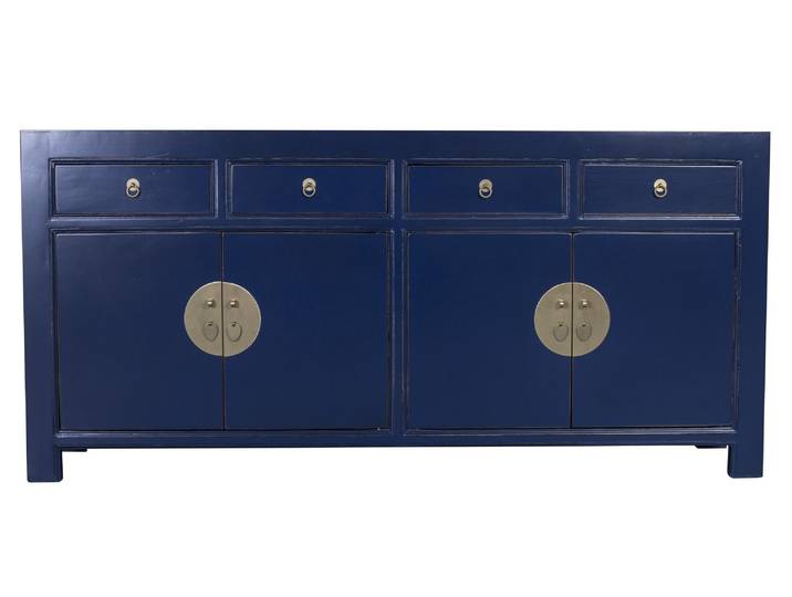 Fine Asianliving Buffet chinois bleu minuit L180xP40xH85cm