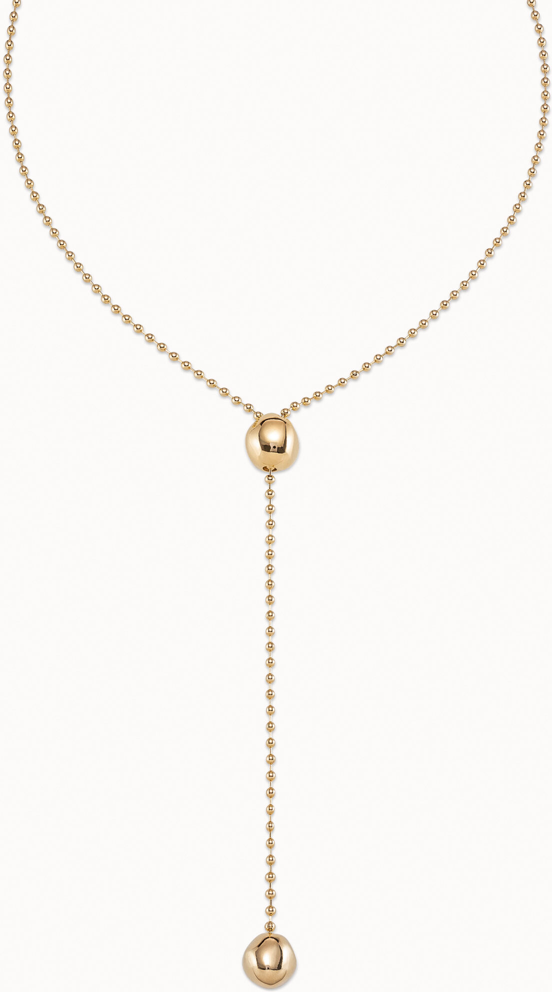 UNOde50 Collar bañado en oro de 18k de cadena regulable Dorado U