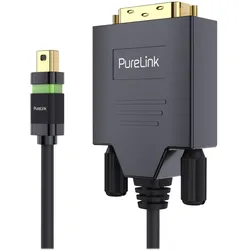 Purelink Kabel ULS Zert. 2K High Speed Mini-DisplayPort - DVI-D, 2 m (2 m), Videokabel, Schwarz