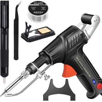 Multicon Wholesale Hub Internally Heated Welding Tools, Soldering Iron Gun Set black