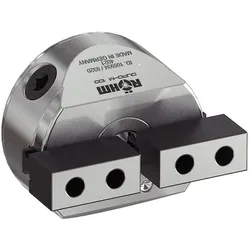 Röhm Planspiralfutter Duro-M 125/2 Zylindrische Aufnahme Befestigung von vorne (DIN 6350 abgewandelt) Grundbacken und ungestufte Aufsatzbacken - 185594