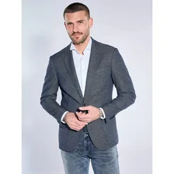 emilio adani Herren Freizeit-Sakko slim fit Blau gemustert - 56