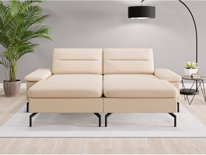 Loveseat Rio - Beige/Braun (Beige) - Softwolle