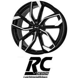 RC Design RC34 8x19 5/114.3 ET40 Schwarz Glanz Voll-Poliert
