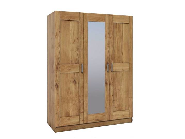 moebel-store24 Kleiderschrank Tomi 3S (Wildeiche) zeitloses Design