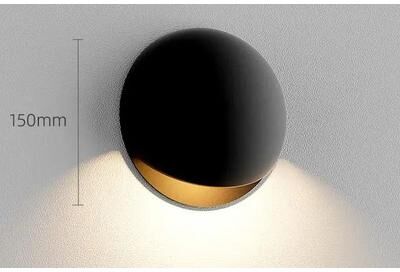 Useful Little Things Modern Weatherproof Architecture LED Wall Sconce For Garden, Entrance, Stairway, And Bedroom matte Black 7w 3000k