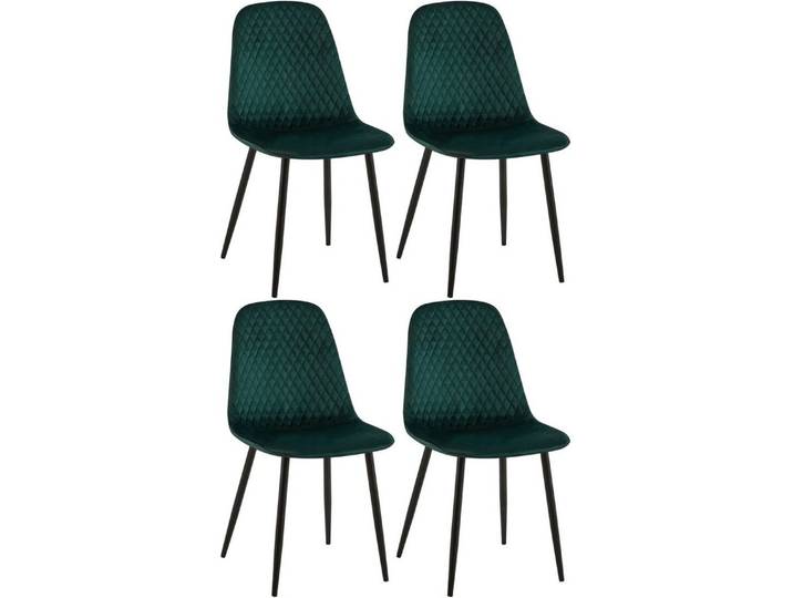 CLP Esszimmerstuhl Giverny (4er Set, 4 St), mit Samt- oder Stoff-Bezug