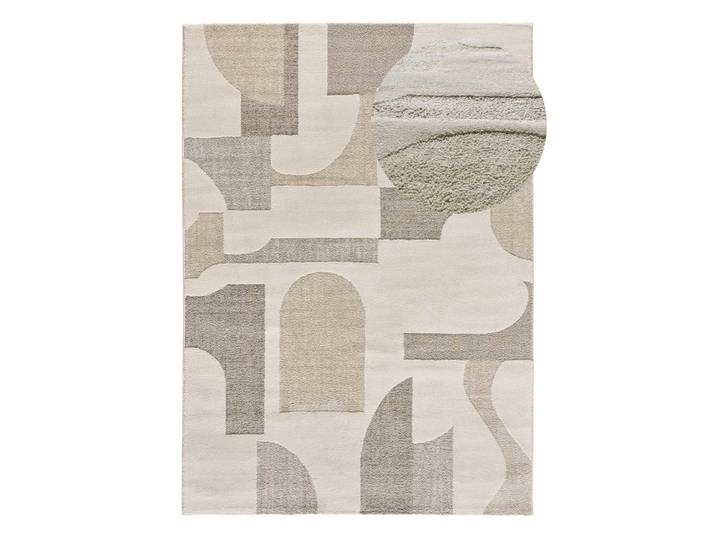 Tapis à relief moderne crème/gris 120x170 cm