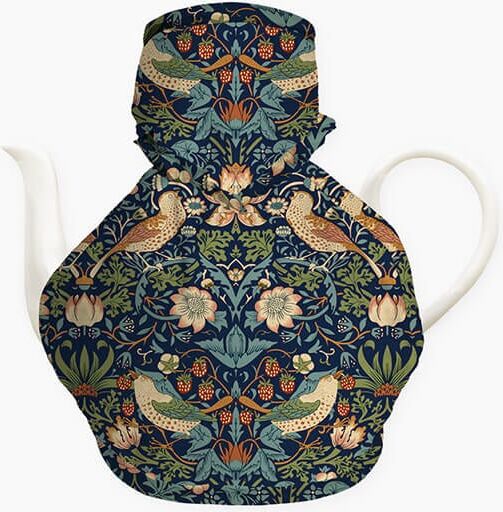 William Morris Strawberry Thief Navy Victorian Tea Cosy