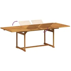 vidaXL, Gartentisch + Balkontisch, Warenen (160 x 100 x 75 cm)