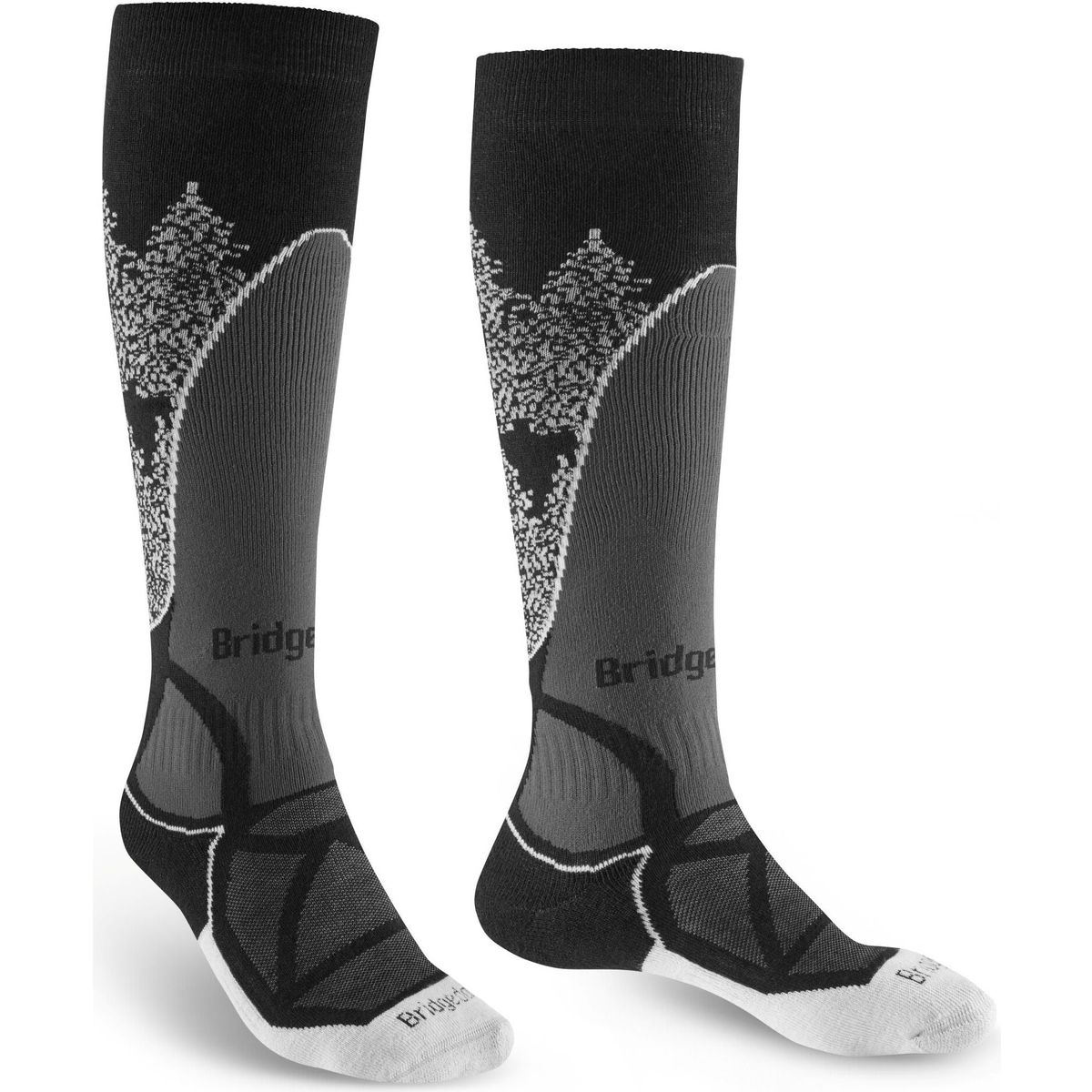 Bridgedale Ski Midweight black/white (10) S 710371-10-S