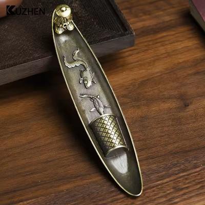 Inspire Select Boat Style Incense Holder Old Man Fishing Japanese Inspired Aromatherapy Burner 4