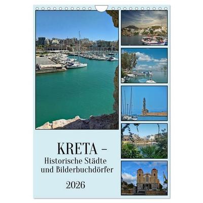 Kreta - Historische Städte und Bilderbuchdörfer (Wandkalender 2026 DIN A4 hoch), CALVENDO Monatskalender