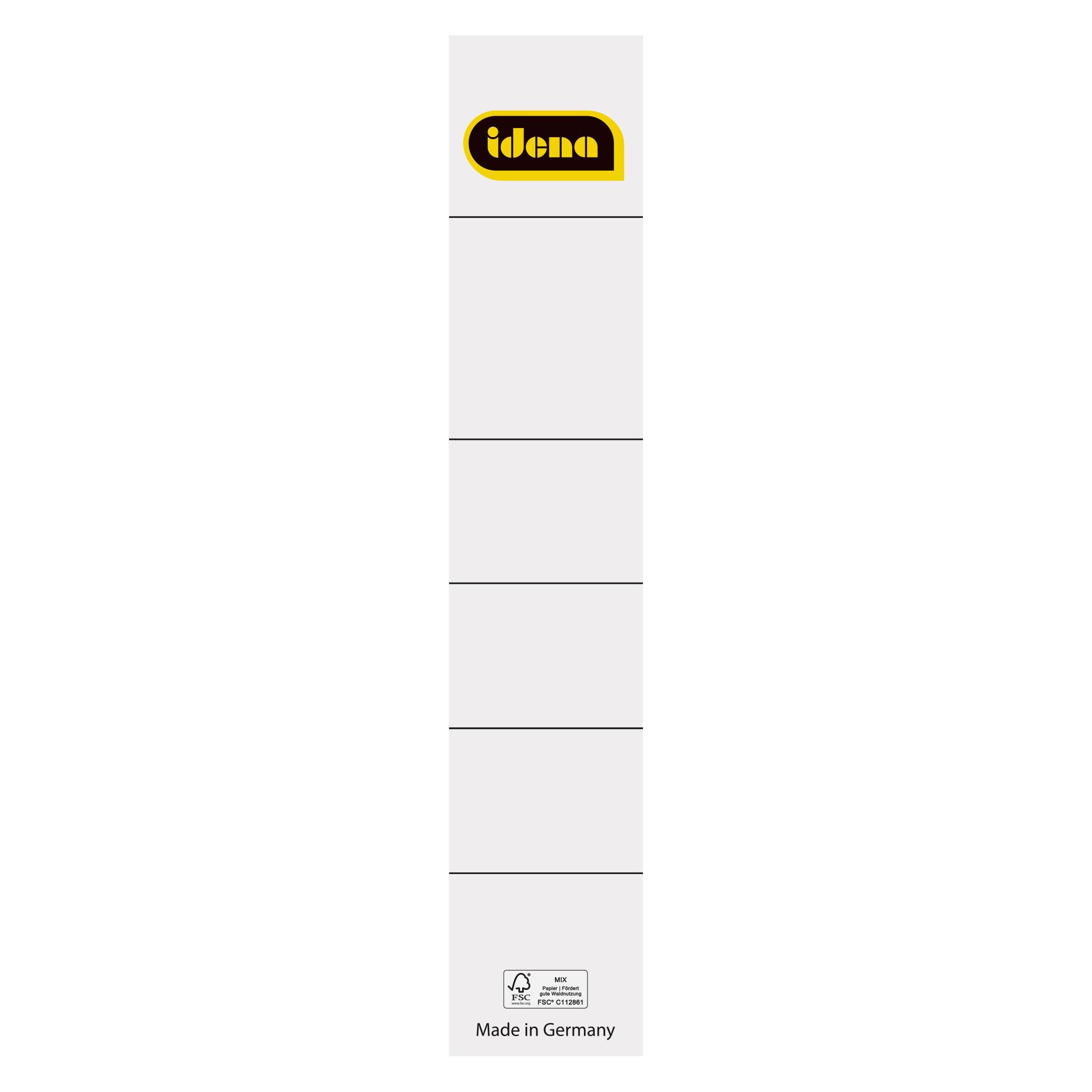 Idena Rückenschilder 5cm sk kurz weiss 10er FSC-Mix (41228689)