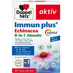 DOPPELHERZ Immun plus Echinacea Depot Tabletten 20 St