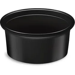 Dressingbecher (PP) Dressingboxx schwarz Ø70mm 80ml