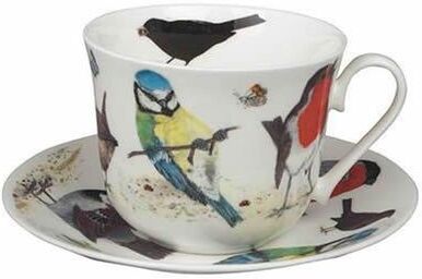 Roy Kirkham Breakfast Cups & Saucers - Garden Birds (Set of 2)