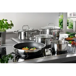 Kochtopf-Set RÖSLE MOMENTS (BHT 36x24x64 cm) - silber - BHT 36x24x64 cm
