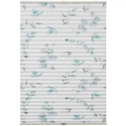 Gardinia, Rollo, Plissee Concept zum Klemmen Flowers and Plants Zweig (80 x 130 cm)