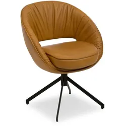 Sormani Stuhl Valencia Leder Orange Amber