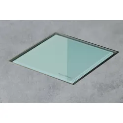 ESS Aqua Jewel Quattro 15x15 cm, Glas Grün, variable Sperrwasserhöhe von 50 bis 25 mm, AJQ-15x15-GG AJQ-15x15-GG