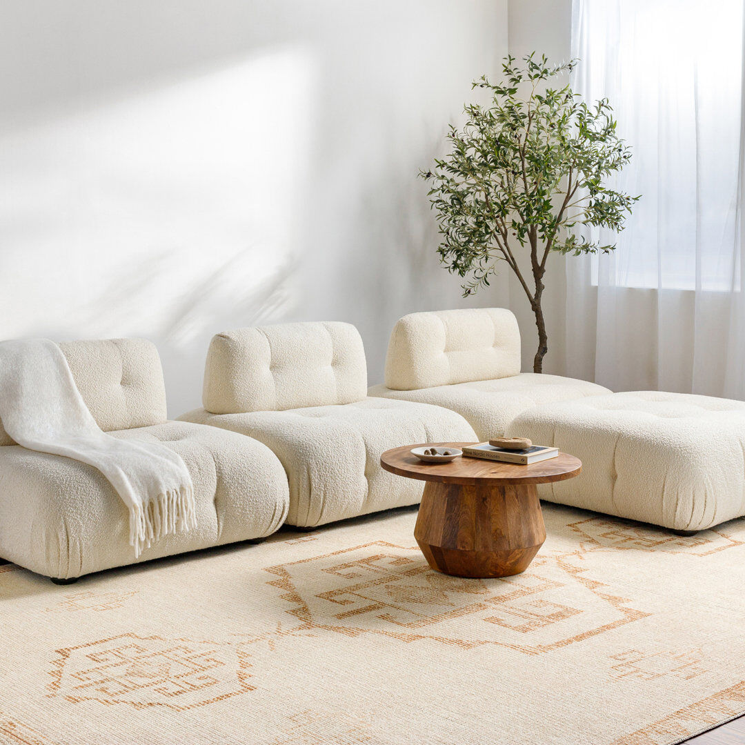 Becki Owens x Livabliss Solana Rug Orange;Ivory Rectangle 200 x 275cm