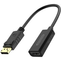 Sitecom CN-357 cable gender changer DisplayPort HDMI Schwarz (DisplayPort, HDMI), Video Adapter, Schwarz