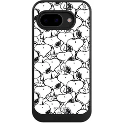 Nivocase Hülle für Google Pixel 9a Handyhülle NIVOcore Case Schwarz Muster Peanuts Snoopy (Google Pixel 9a), Smartphone Hülle, Schwarz