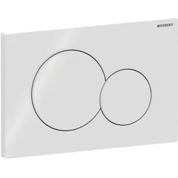 Geberit Sigma01 Betätigungsplatte für 2-Mengen-Spülung, rund, 115.770.11.5, Farbe: Weiß
