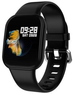 CaseAndConnect X16 Bluetooth Smartwatch With Heart Rate Monitor IP67 Waterproof Fitness Tracker black