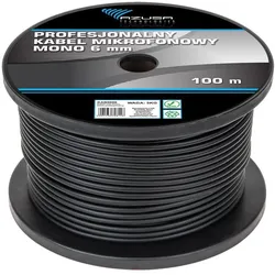 Azusa Profesionalus 6 mm monofoninio mikrofono laidas (0.25 m), Audiokabel