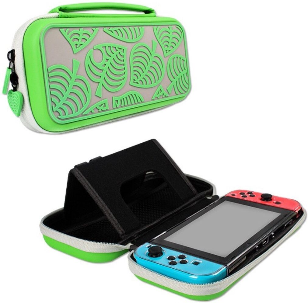 INF EVA-Hartschalen-Transportetui, kompatibel mit Nintendo Switch – Grün, Schutz für Konsole, Spielkarten und Kabel, 30cm x