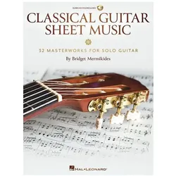 Classical Guitar Sheet Music: 32 Masterworks for Solo Guitar, Fachbücher