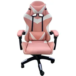 HTI-Living Gamingstuhl, Gaming Stuhl, Weiss, Schwarz, Pink