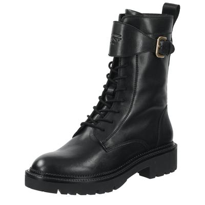 Schnürboots GANT "KELLIIN", Damen, Gr. 38, schwarz, Schuhe Schnürboots, Schnürstiefelette, Profilsohle, Blockabsatz