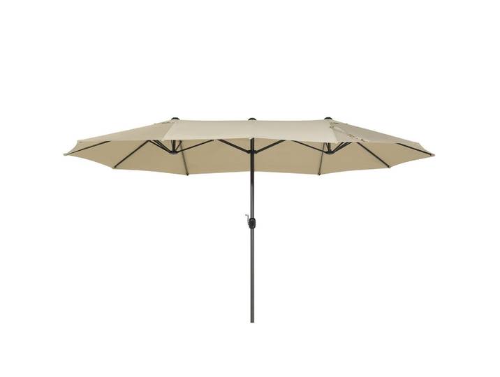 DOPPELSONNENSCHIRM taupe 270/460/247 cm Sibilla