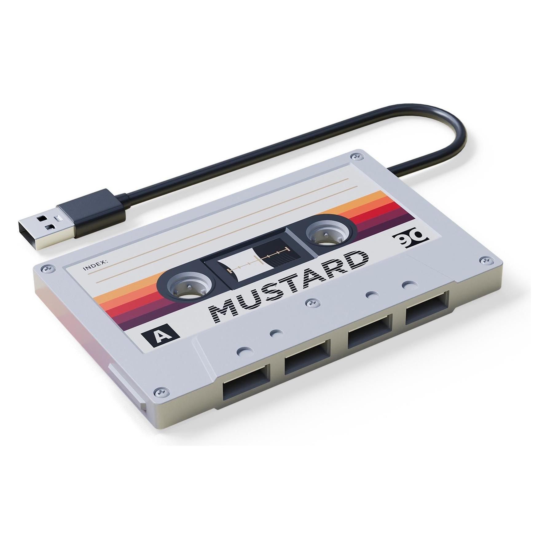 Mustard - Cassette Hub (USB-A, 4 Ports) (M11073)