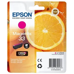 Original Epson Tintenpatrone C13T33434010 / 33 Magenta