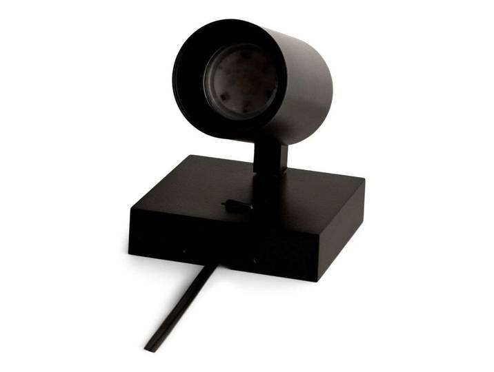 SpotOn1 HW Applique Murale w/Switch Noir - Antidark - Chambre à coucher - Aluminium